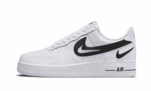 07 FM Cut Out Swoosh White Black