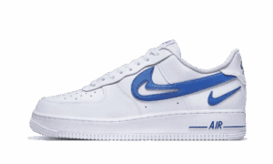 07 FM Cut Out Swoosh White Game Royal