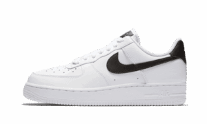 07 White Black Pebbled Leather