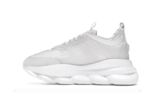 Chain Reaction White Mesh Rubber Suede