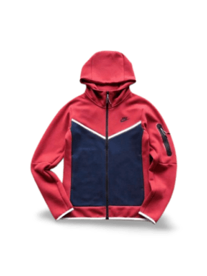 NK TECH FLEECE – BORDEAUX/DARK BLUE (completa)